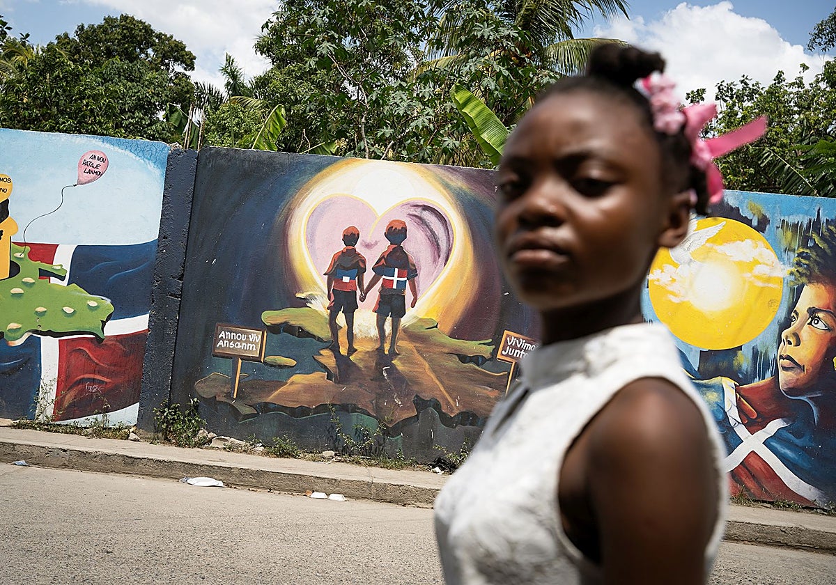Muro fronterizo entre Haití y República Dominicana