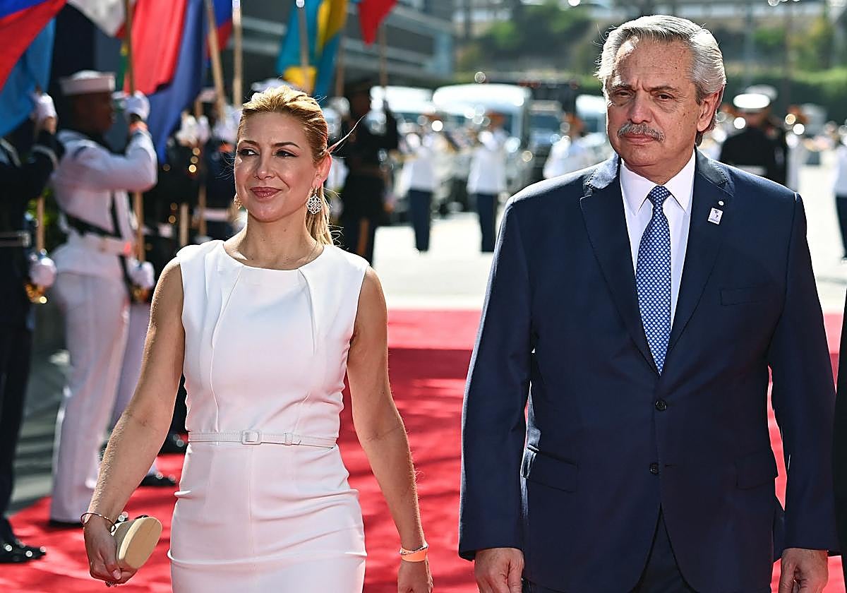 Fabiola Yáñez y Alberto Fernández en una imagen de archivo.