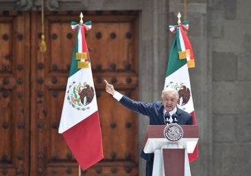 López Obrador presume de sus medidas, en medio de protestas, en su discurso de despedida