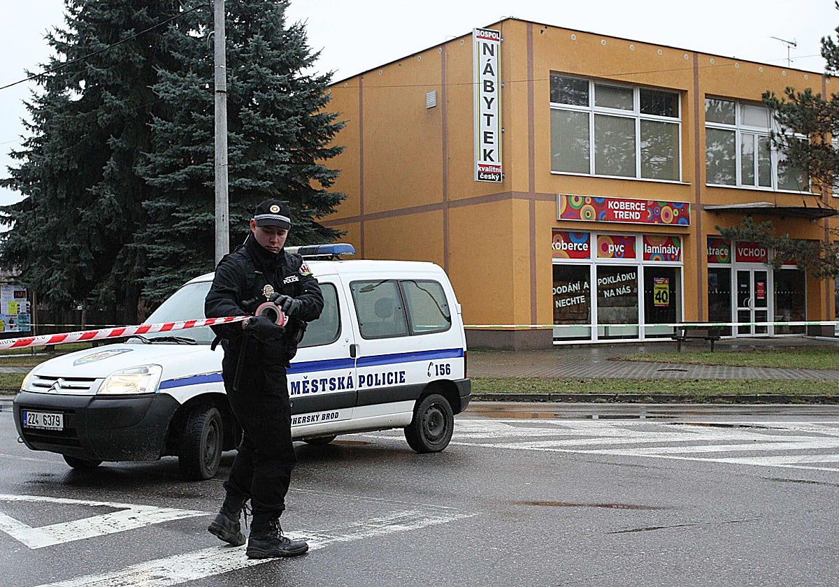 Un policía checo, en una foto de archivo