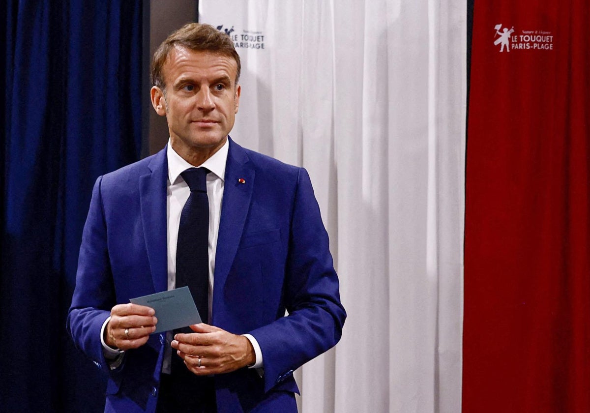 El presidente francés Emmanuel Macron