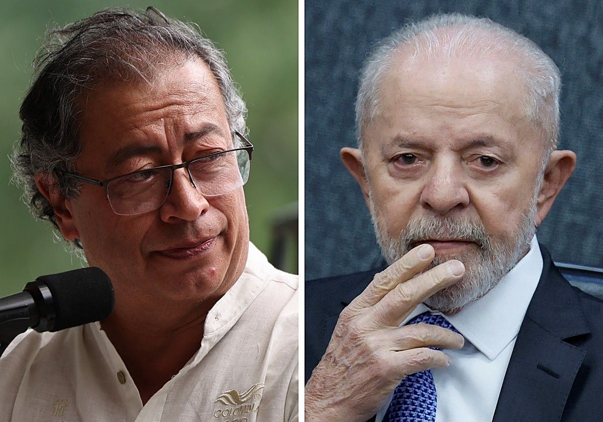 Los presidentes Gustavo Petro y Luis Inácio Lula da Silva