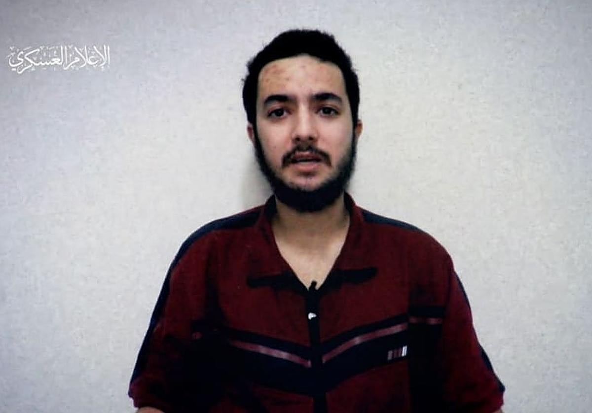 Captura del vídeo en el que aparece Hersh Golderg-Polin