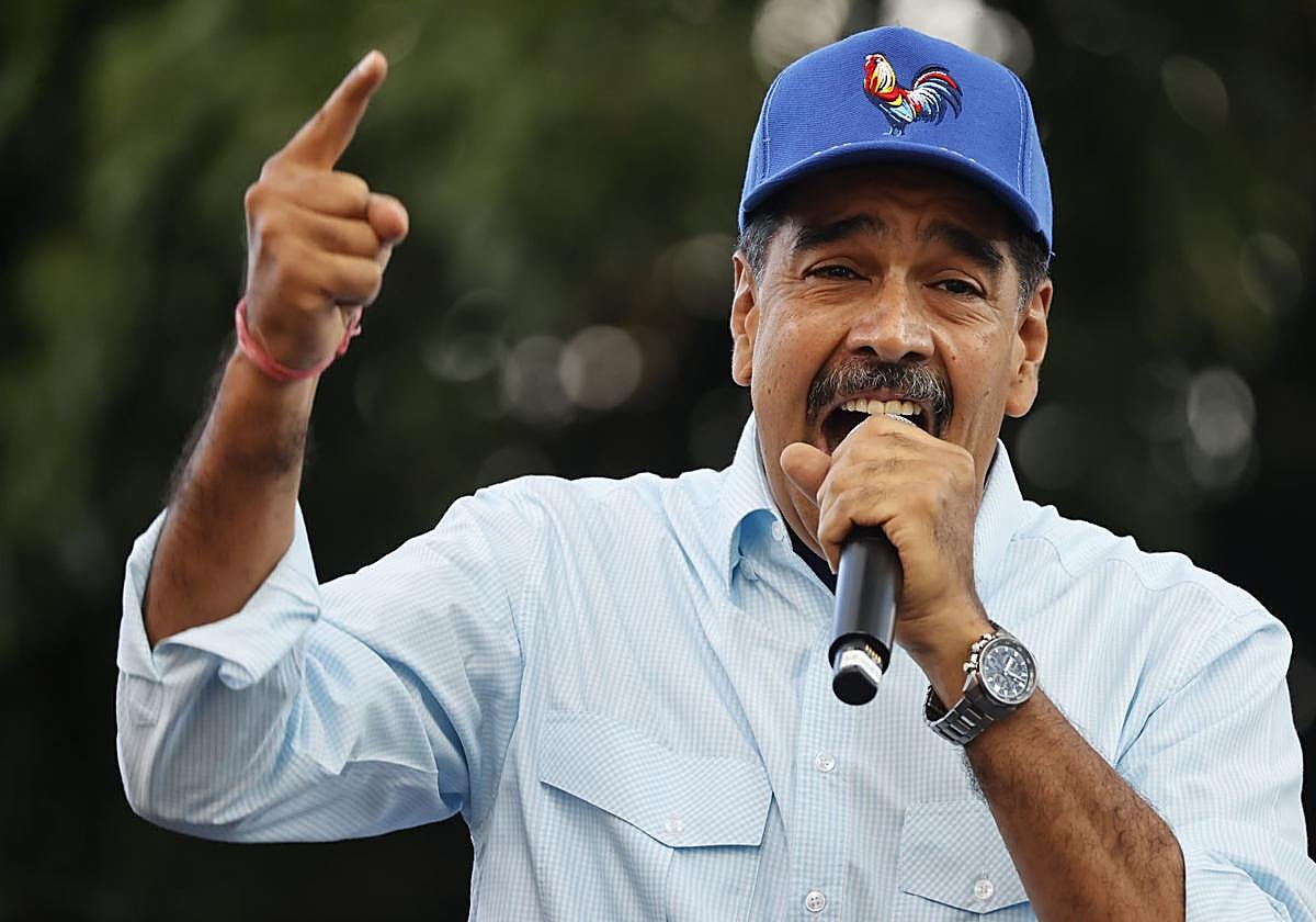 Nicolás Maduro, durante un acto.