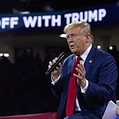 Trump vuelve a Míchigan tras su segundo intento de asesinato: «Solo disparan a los presidentes importantes»