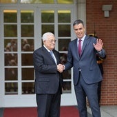 El presidente palestino pide junto a Sánchez que Madrid acoja una conferencia de paz como la de 1991