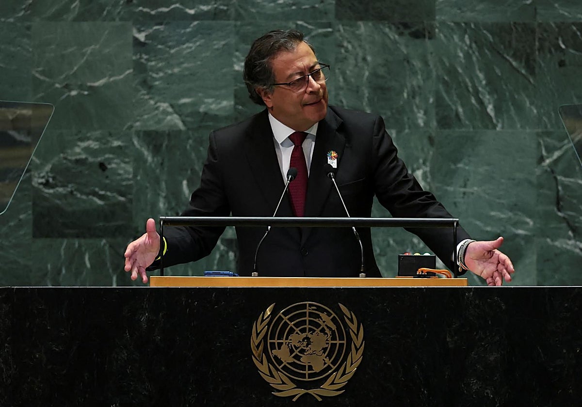 El presidente de Colombia, Gustavo Petro, habla a Asamblea General de la ONU