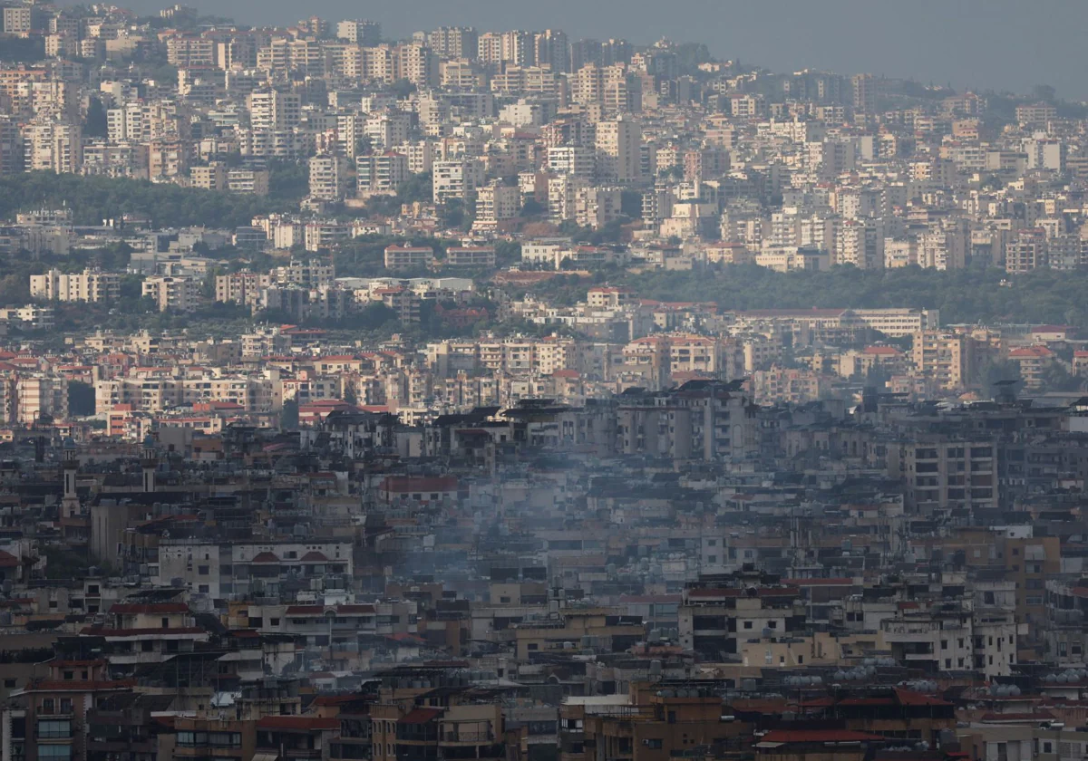 Barrios del sur de Beirut bombardeados por Israel