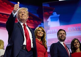Trump y Melania en la Convención republicana