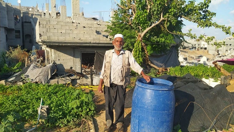 Un oasis verde en mitad de una Gaza moribunda