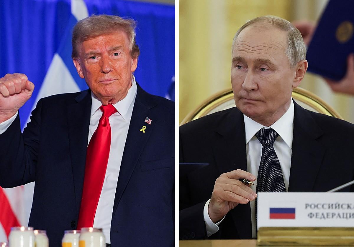 El expresidente de Estados Undios Donald Trump y el presidente de Rusia, Vladímir Putin