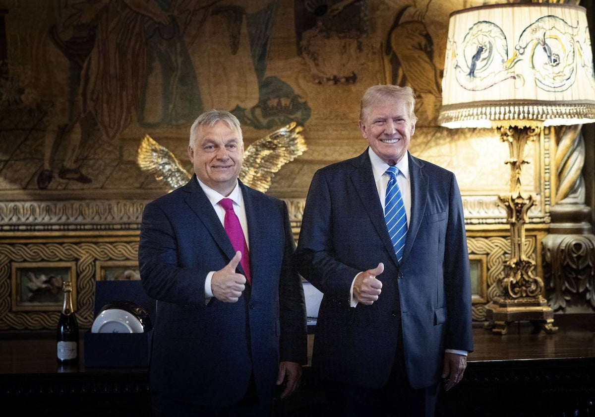 El primer ministro hungaro, Viktor Orbán, visitó este verano a Trump en su mansión de Mar-a-Lago