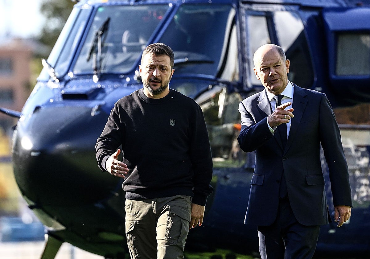 Zelenski y Scholz en Berlín