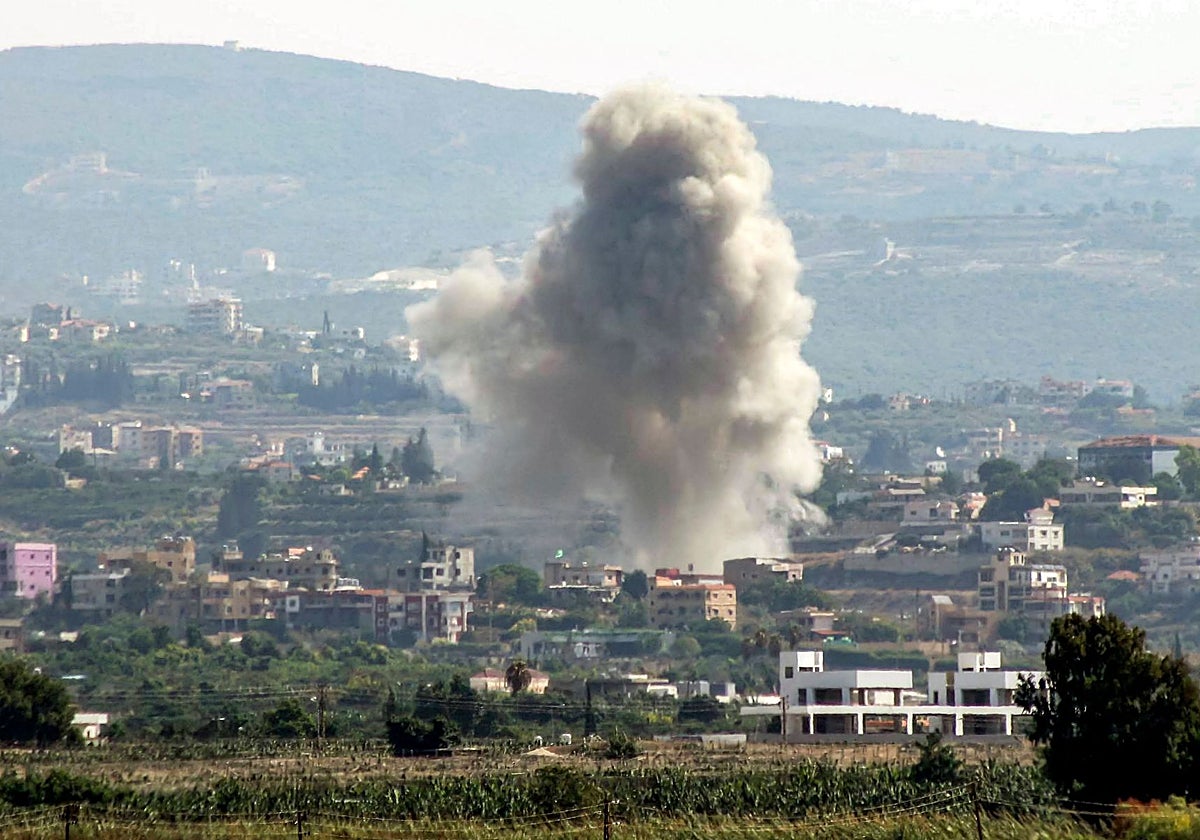 Bombardeos del Ejército israelí en el sur del Líbano