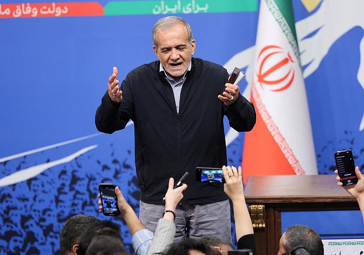 El presidente de Irán, Masoud Pezeshkian, en una imagen de archivo