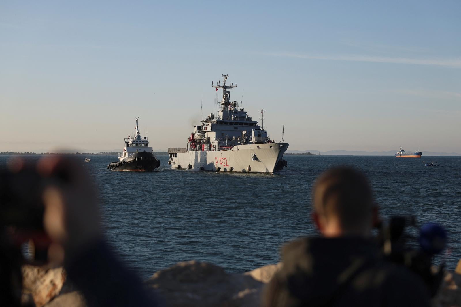 El buque 'Libra' llegando al puerto