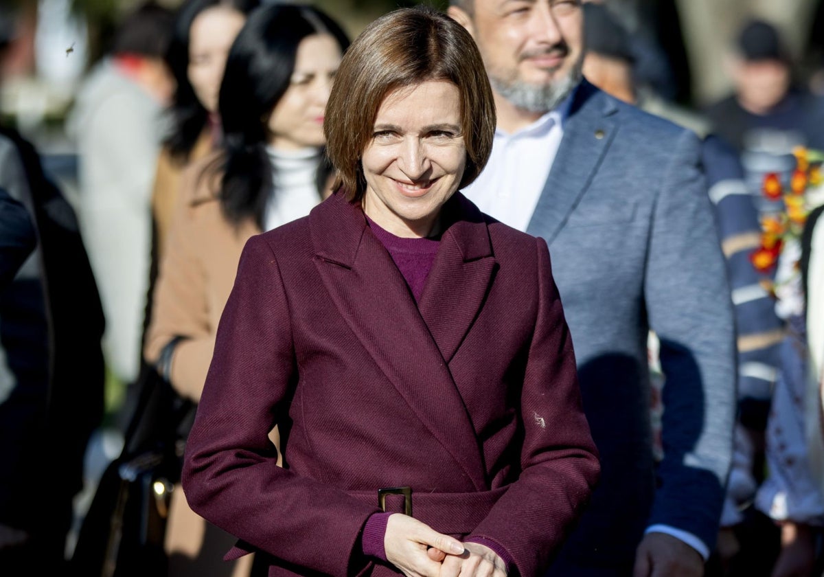 La presidenta de Moldavia, Maia Sandu