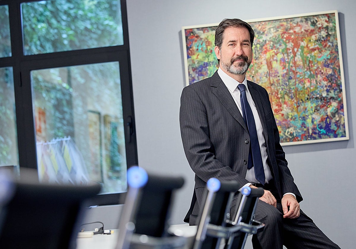 El abogado argentino Tomás Farini, tras participar en el foro sobre 'Víctimas, defensores y justicia internacional' celebrado ayer en Madrid