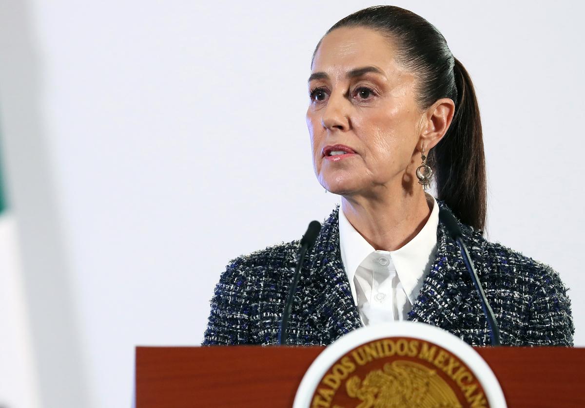 La presidenta de México, Claudia Sheinbaum, el pasado lunes