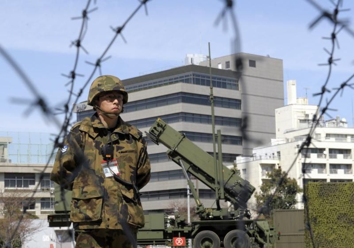 Lanzaderas de antimisiles Patriot protegen el Ministerio de Defensa nipón en Tokio de posibles cohetes norcoreanos