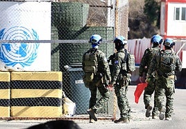 Israel dispara contra un puesto de observación de los 'cascos azules' de la ONU en el sur de Líbano