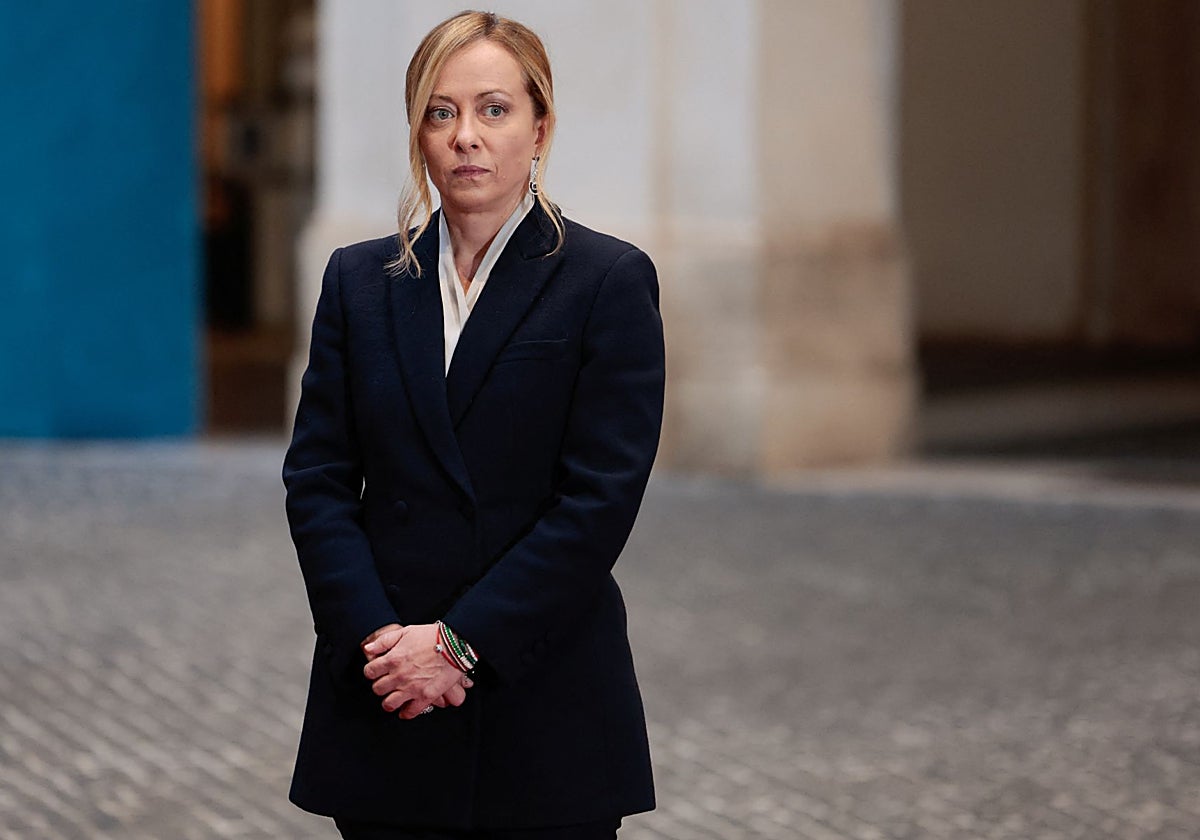 La primera ministra italiana, Giorgia Meloni