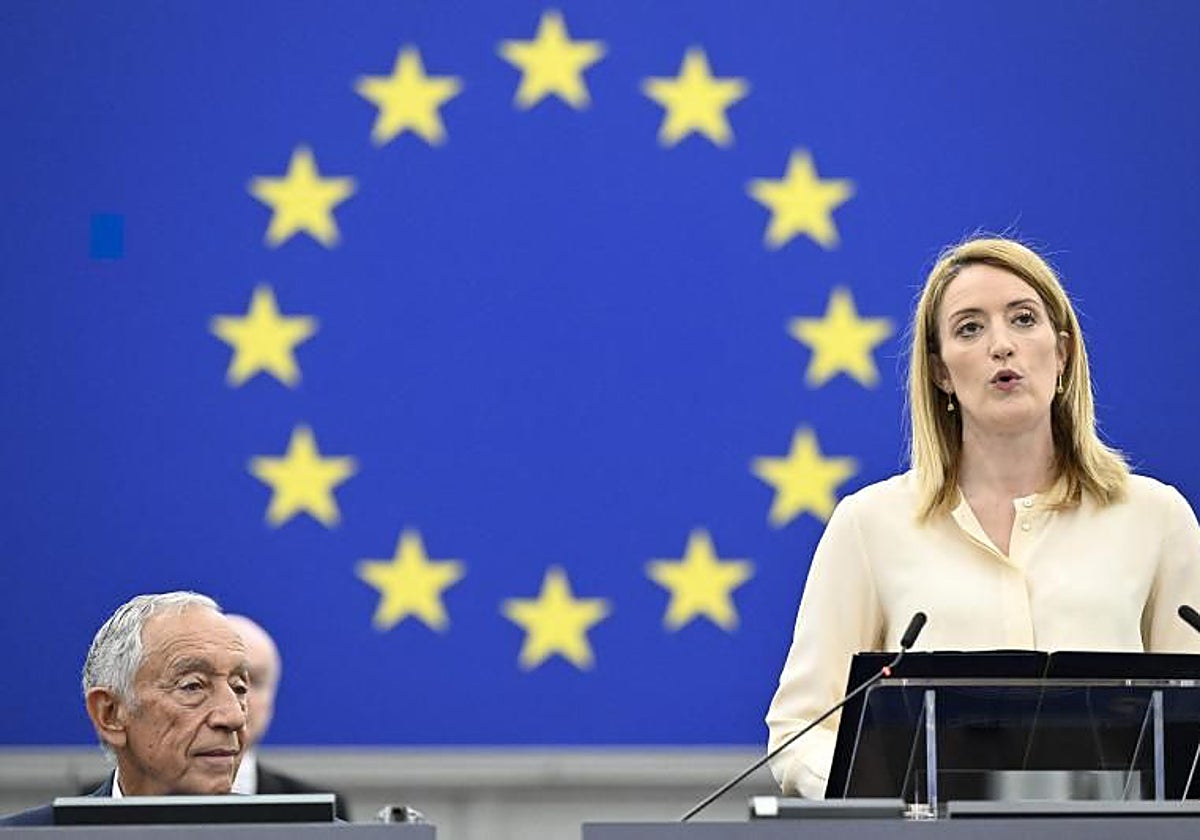 Roberta Metsola, presidenta del Parlamento Europeo