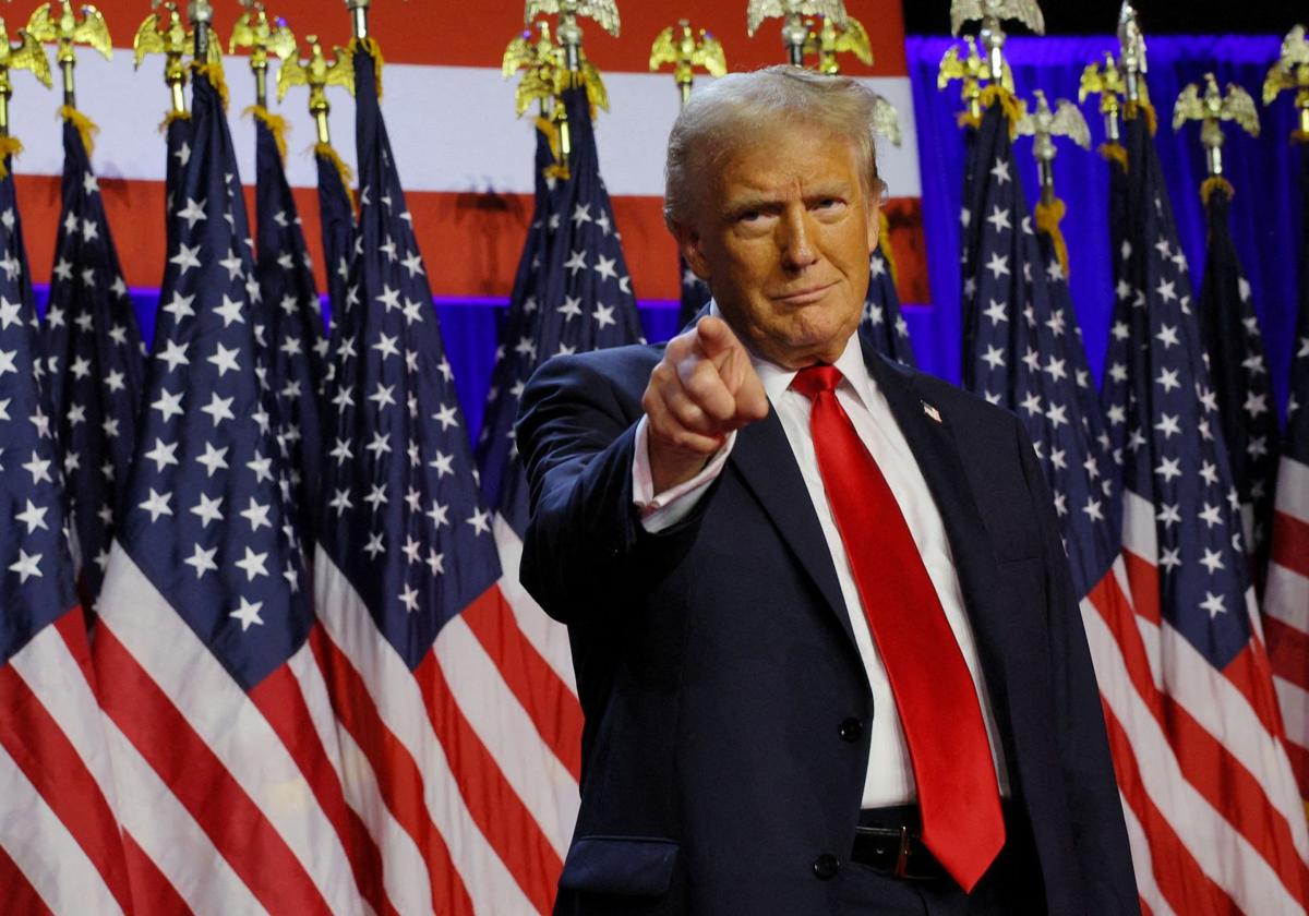 Donald Trump celebra en la fiesta republicana de Palm Beach