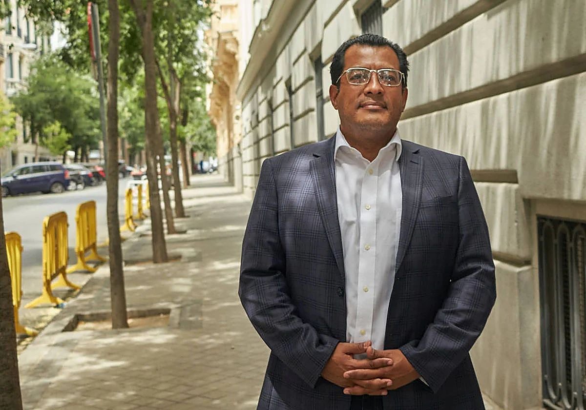 Félix Maradiaga, durante una entrevista con ABC