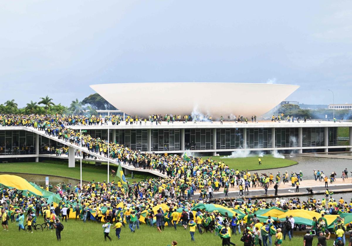 Partidarios de Bolsonaro invadieron el Congreso Nacional o la Corte Suprema.