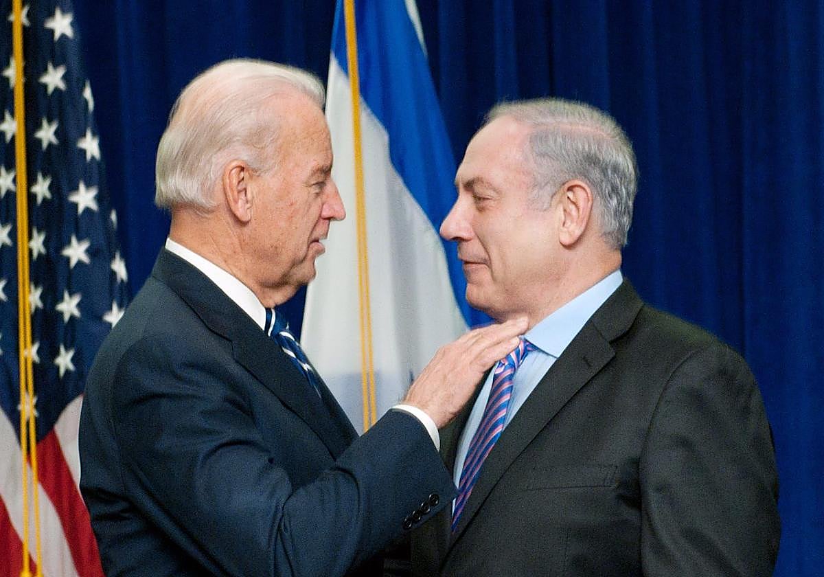 Biden y Netanyahu en un afoto de 2010