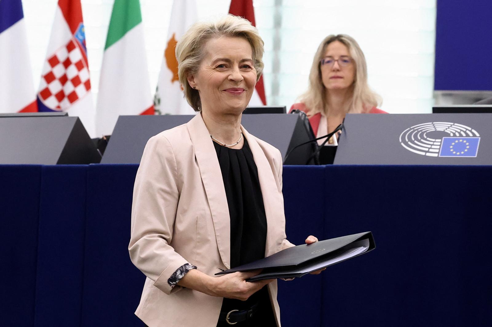 La presidenta de la Comisión Europea, Ursula von der Leyen