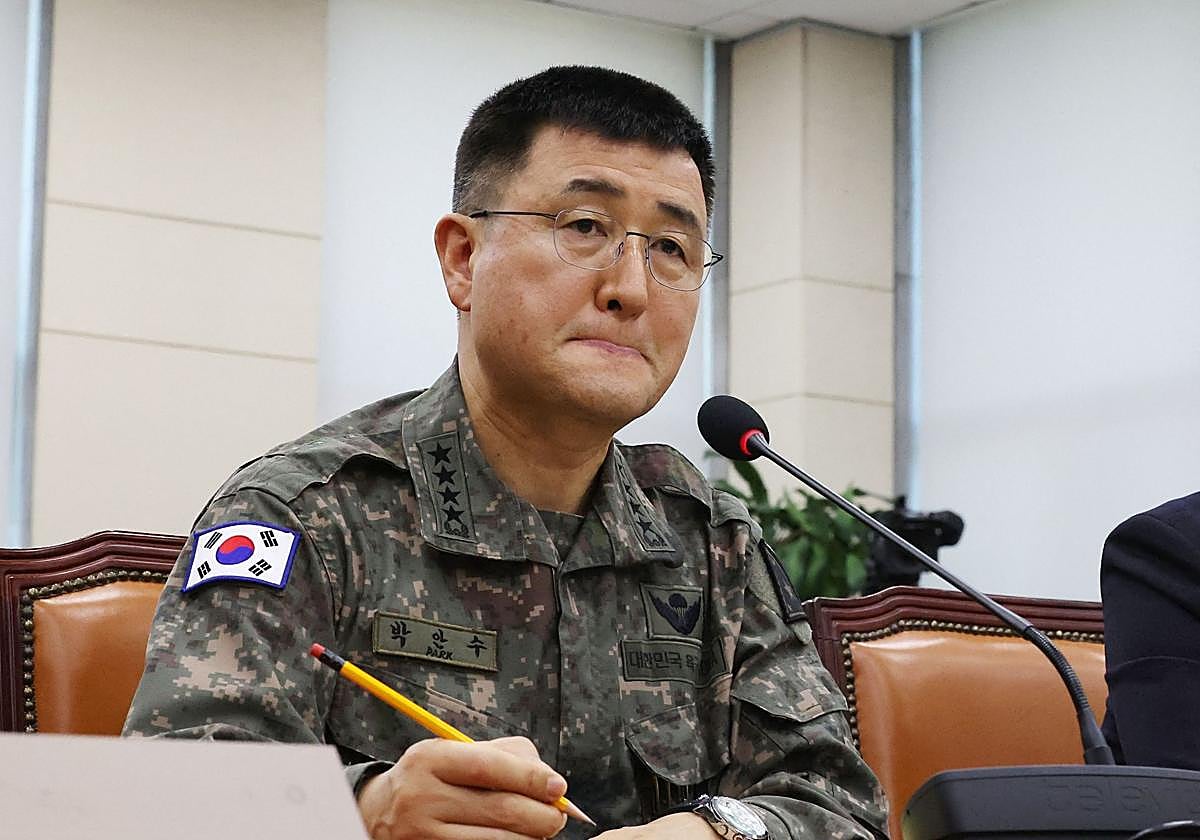 El general Park An-su, máximo responsable del ejército de Corea del Sur