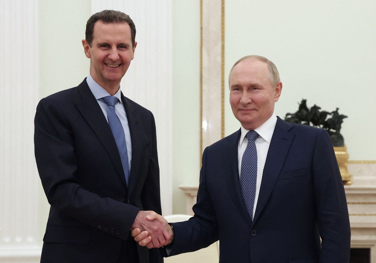 Foto de archivo de Assad con Putin