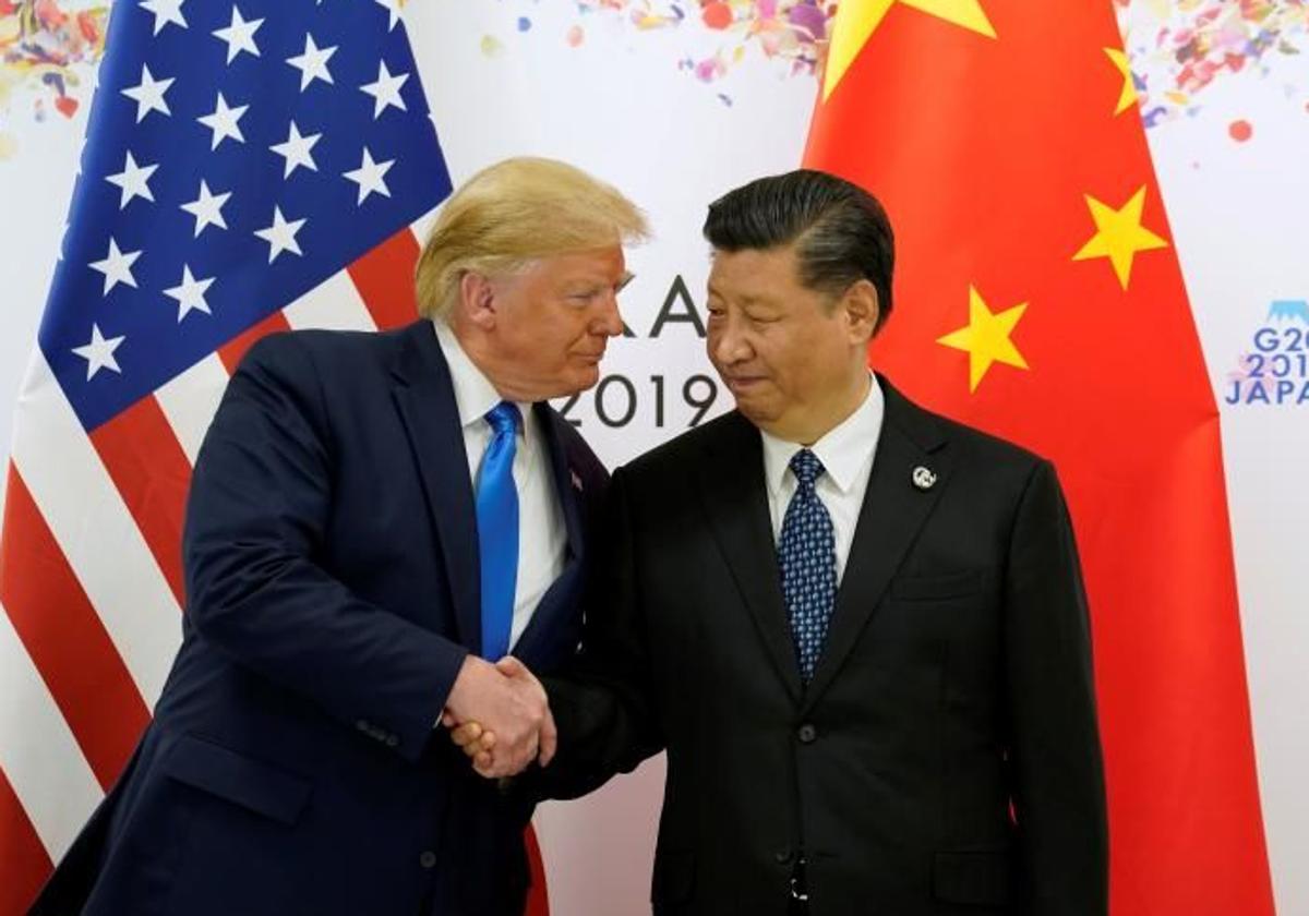 Trump junto al presidente chino Xi Jinping