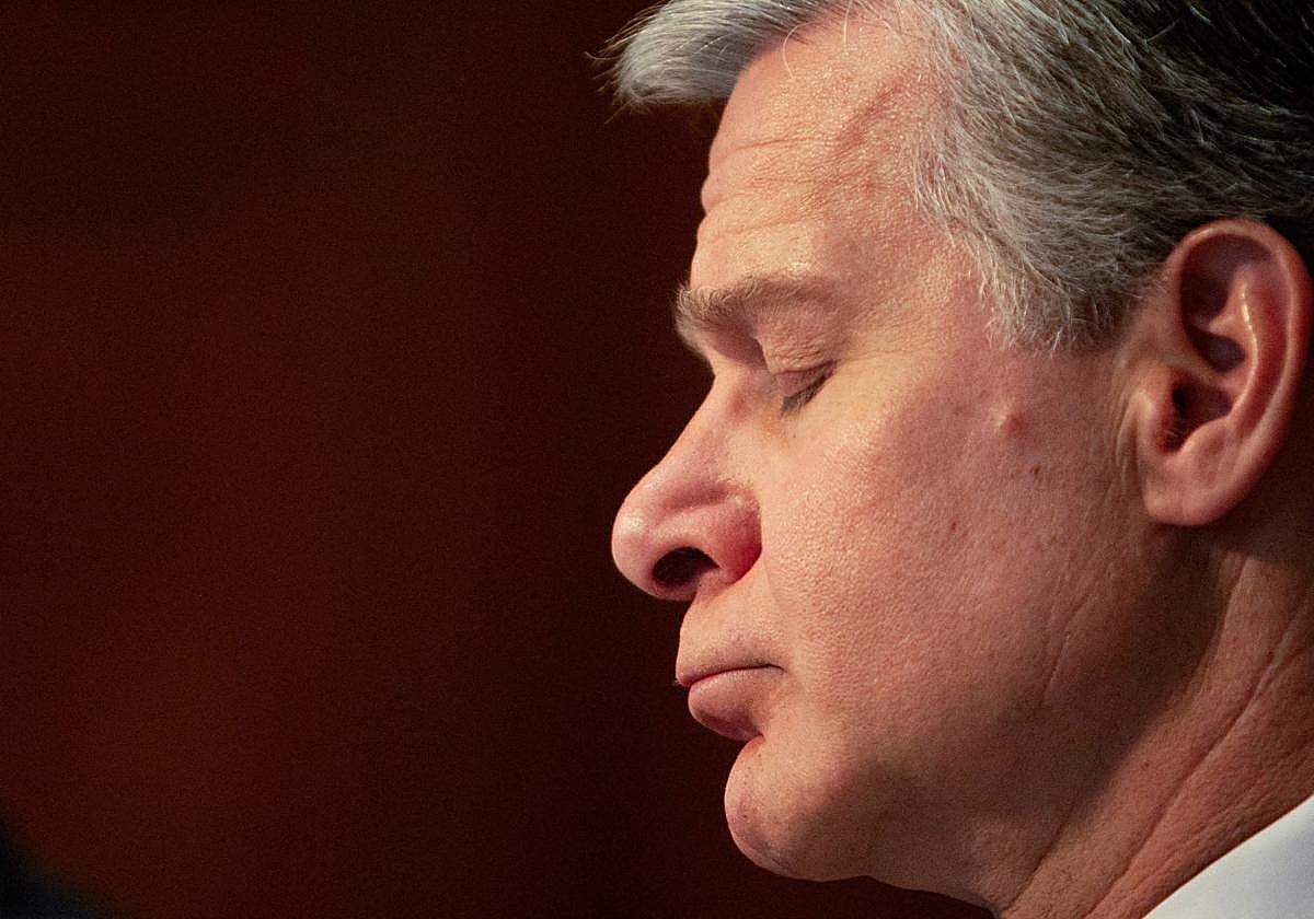 Christopher Wray, director del FBI, en mayo de este año