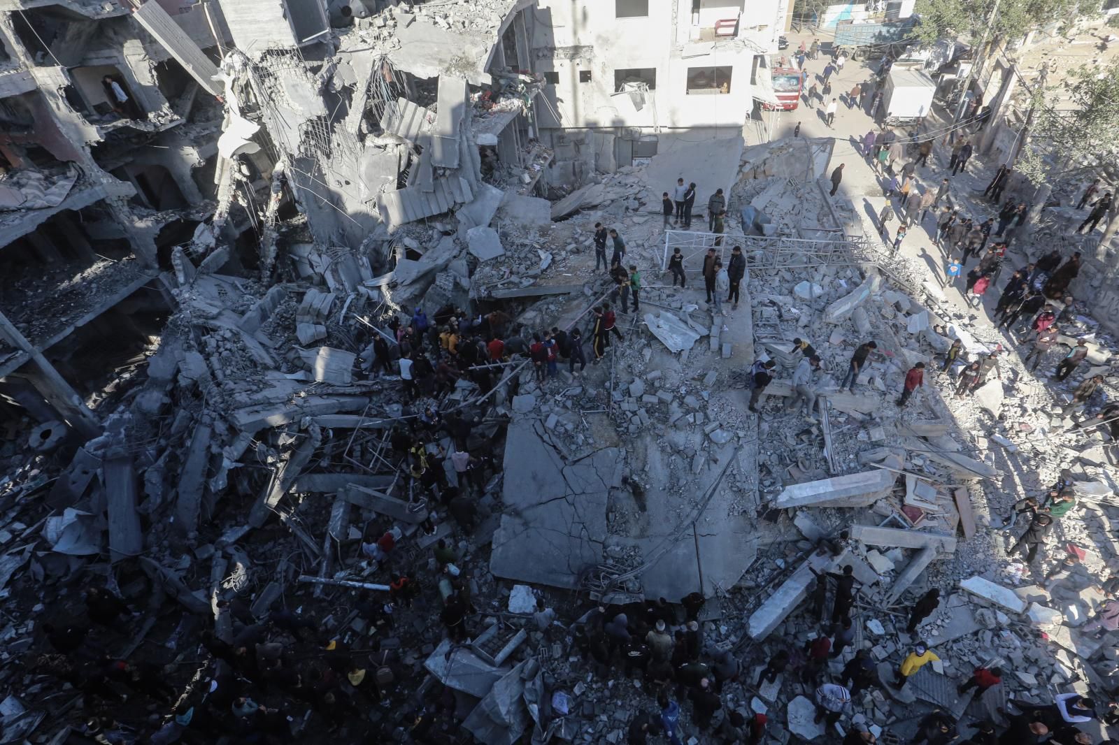 Bombardeo en Palestina