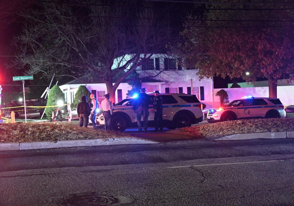 La Policía en el lugar de los hechos en Towson