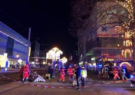 Las imágenes del atropello en un mercadillo navideño de Alemania