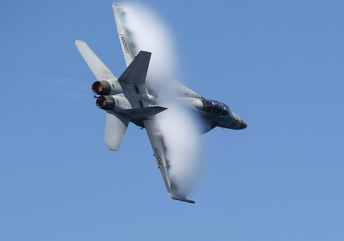 Avión F/A-18F de las Fuerzas Armadas estadounidenses en una imagen de archivo