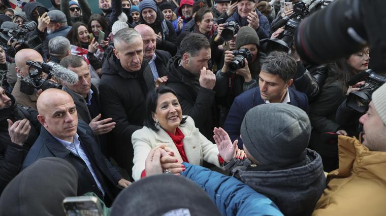 La expresident georgiana Salome Zourabichvili.
