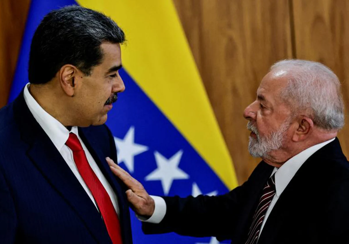 El presidente Lula y Maduro, durante un encuentro en Brasil en 2023