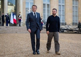 Zelenski y Macron abordan los «pasos prácticos» de un eventual despliegue de tropas extranjeras en Ucrania