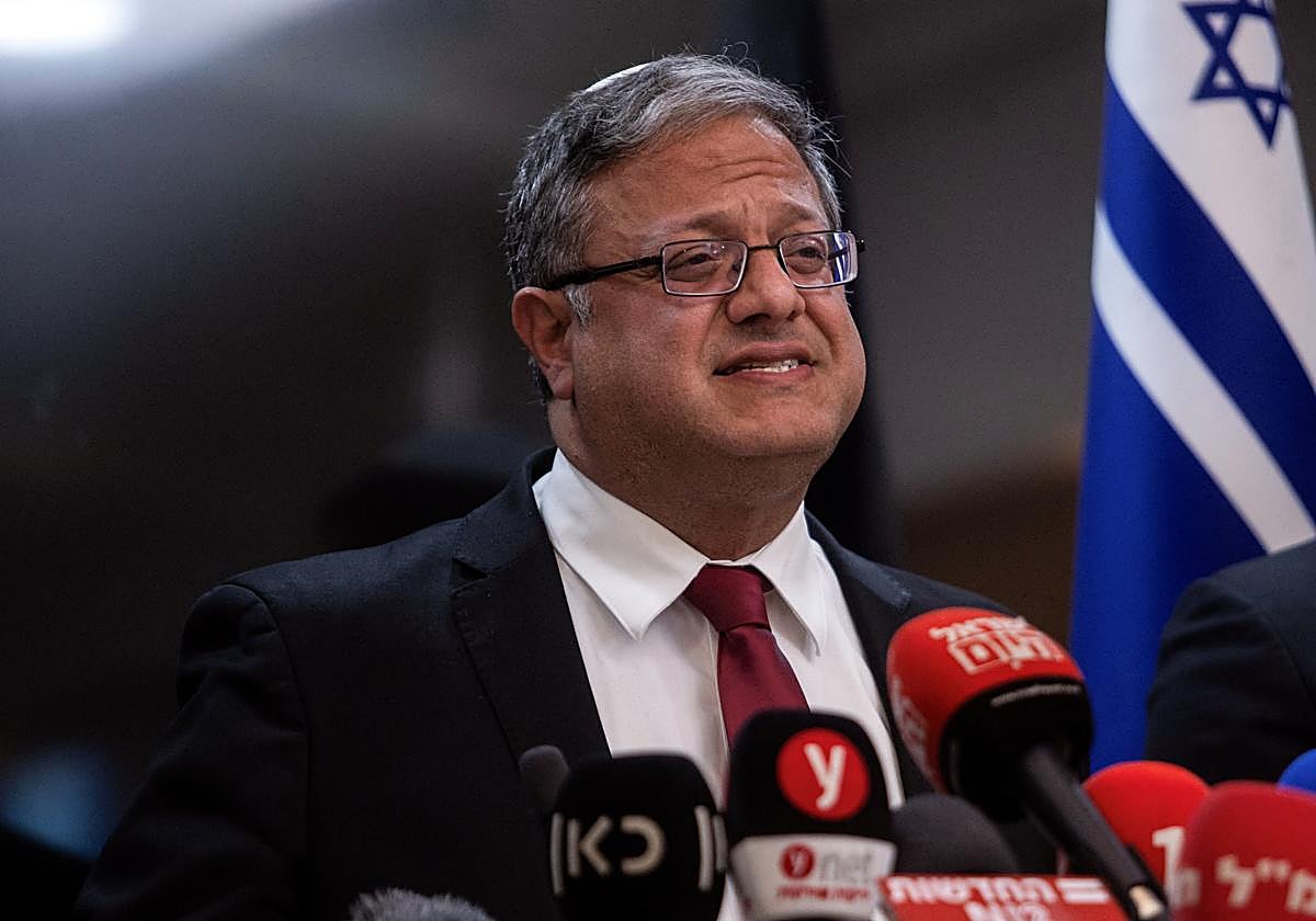 El ministro de Seguridad Nacional de Israel, Itamar Ben Gvir.