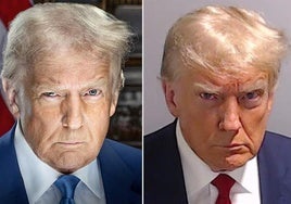 El simbólico guiño del nuevo retrato oficial de Donald Trump a la icónica imagen de su ficha policial