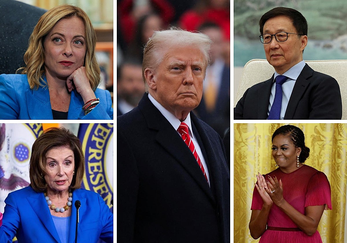 La investidura de Trump: Giorgia Meloni y Han Zheng, presentes; Nancy Pelosi y Michelle Obama, ausentes