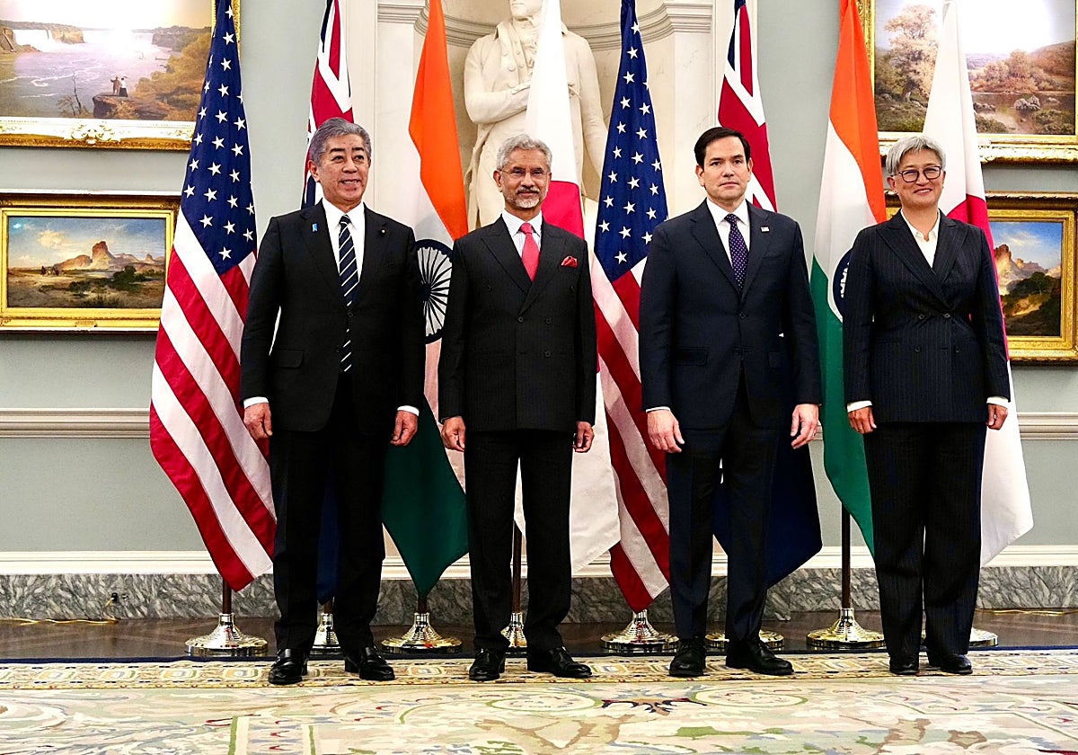 Los ministros de Exteriores de Japón, India, Estados Unidos y Australia