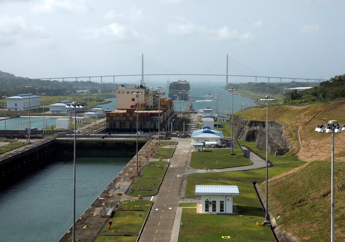 Imagen del canal de Panamá