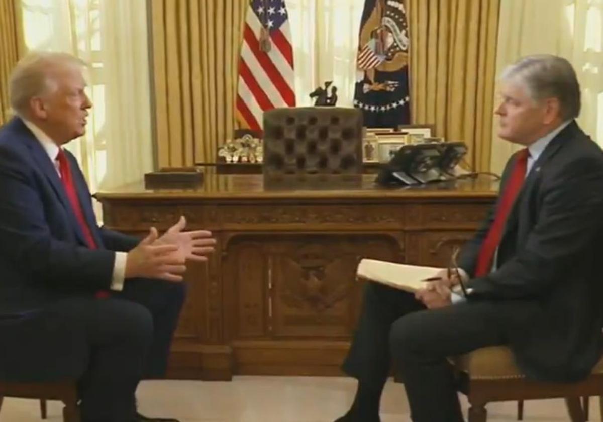 Donald Trump en una entrevista en Fox News