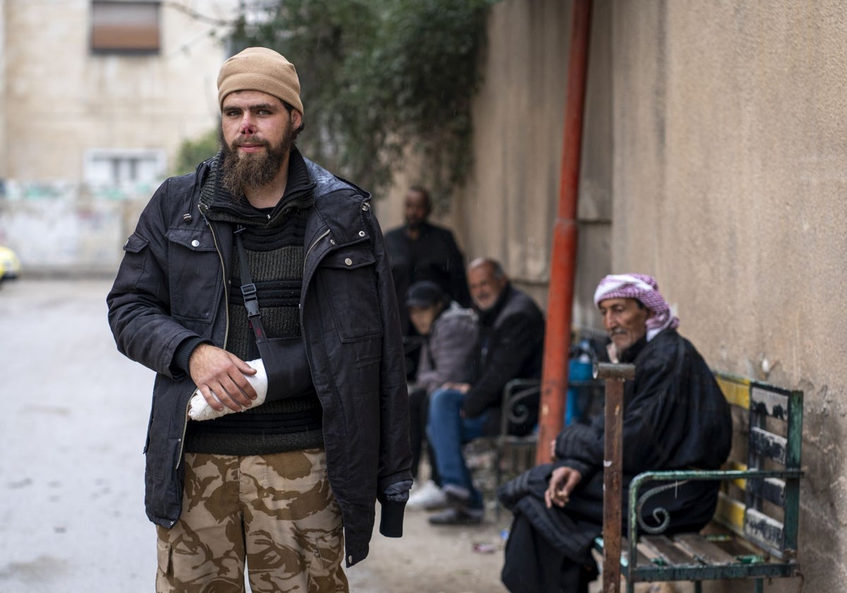 Abu Hamza, nombre de guerra de este guerrillero de HTS